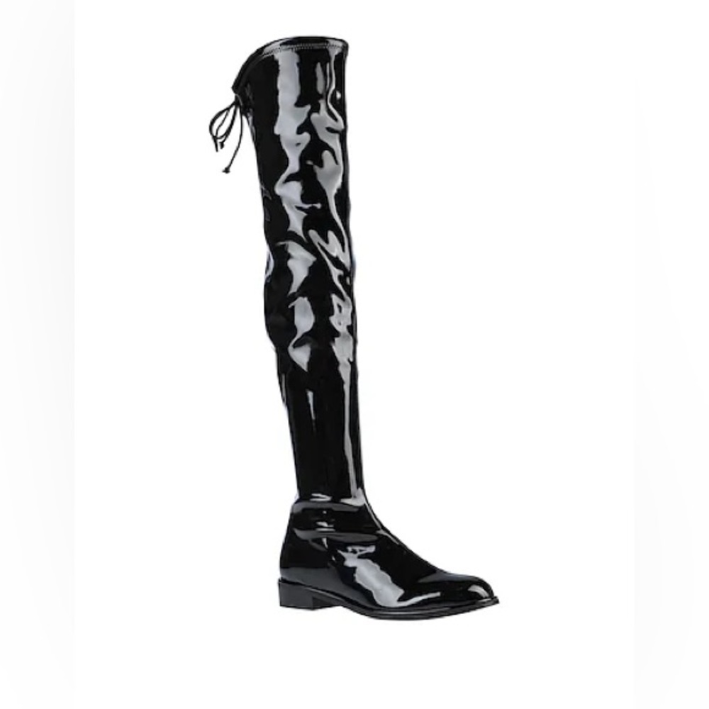 Stuart Weitzman Patent Over The Knee Lowland Boots
